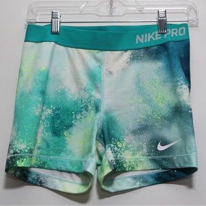 🛑SOLD🛑 Large rare watercolor Nike pro shorts